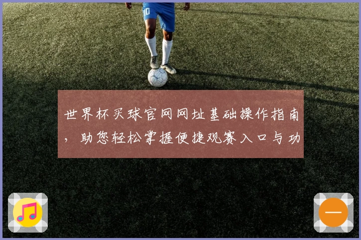 世界杯买球官网网址基础操作指南，助您轻松掌握便捷观赛入口与功能