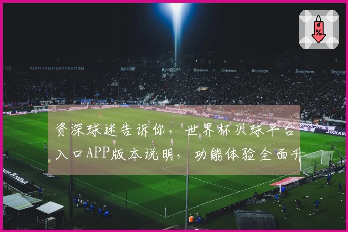 资深球迷告诉你，世界杯买球平台入口APP版本说明，功能体验全面升级！